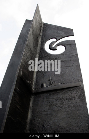 Le dévouement de la New Zealand Memorial en bronze à la mémoire des morts, à Hyde Park Corner Banque D'Images