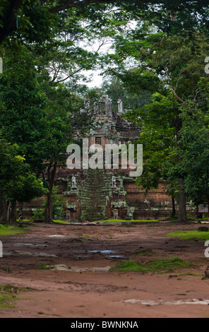 Angkor Thom, le Palais Royal, le Phimeanakas, Temples d'Angkor, Cambodge Banque D'Images