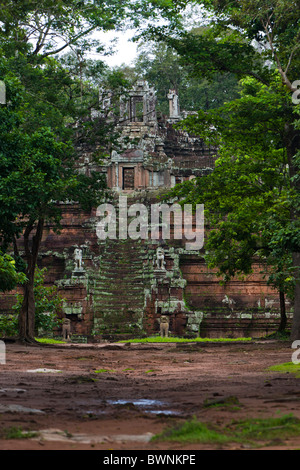 Angkor Thom, le Palais Royal, le Phimeanakas, Temples d'Angkor, Cambodge Banque D'Images