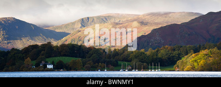 Vue sur Ornans dans le Lake District, Cumbria. Banque D'Images