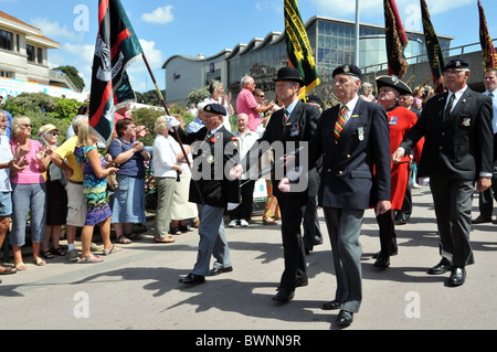 Les Rifles Regiment marche dans Bournemouth gdns.après avoir été donné la liberté de Bournemouth.25 juillet 2010 Banque D'Images