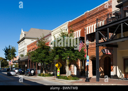 Palafox Street dans le centre-ville historique de Pensacola, la Côte du Golfe, Florida, USA Banque D'Images