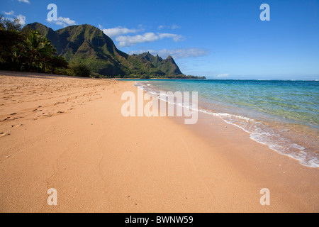 Tunnels Beach, Makua, Haena, Kauai, Hawaii Banque D'Images