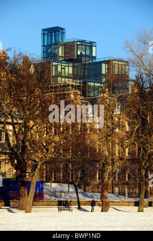 Quartermile de conversion et d'appartements de la meadows dans la neige Edimbourg en Ecosse Banque D'Images