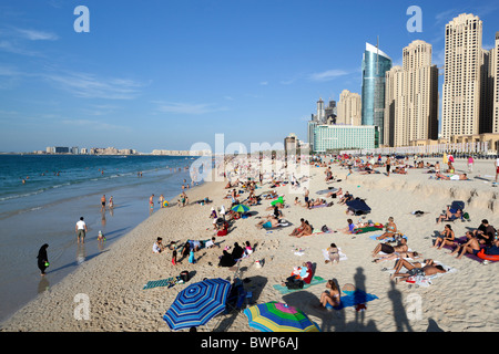 La plage de Jumeirah, Dubai Banque D'Images