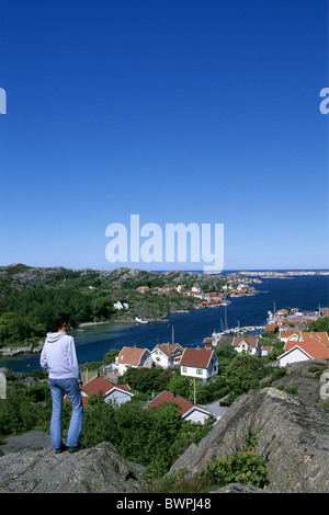 Suède Europe Ronnang island île Europe Tjorn Bohuslan Mer du Nord mer du sud de la Suède Scandinavie voyage Banque D'Images