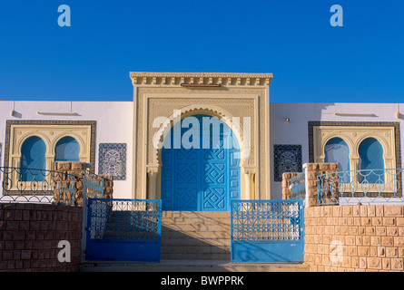 Tunisie Djerba Zarzis Zarzis mosquée Oasis Afrique Afrique du Nord Mer Méditerranée building Religion Isl Banque D'Images