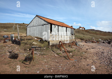 Gare abandonné au point rouge Wester Ross Côte ouest de l'Ecosse Banque D'Images