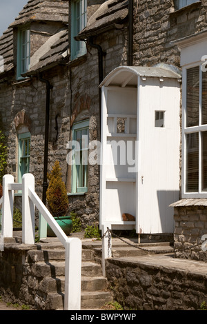 Vieille English Logement au Village de Corfe Dorset Angleterre Banque D'Images