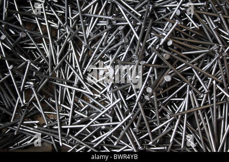 Nails full frame background Banque D'Images