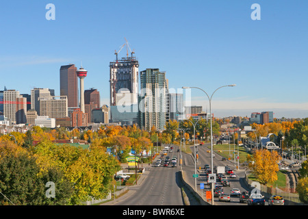 Vue sur le centre-ville de Calgary, Alberta, Canada Banque D'Images