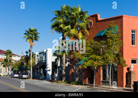 Harrison Avenue au centre-ville historique de la ville de Panama, la Côte du Golfe, Florida, USA Banque D'Images