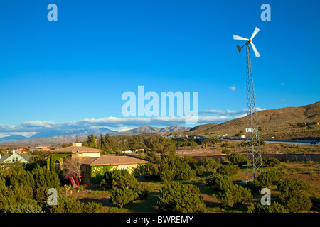 Éolienne résidentielle, Palmdale, Los Angeles County, Californie, USA Banque D'Images