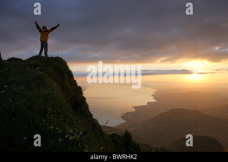 Suisse Europe Rochers de Naye paysage extérieur plein air alpes alpine mountain mountains canton Banque D'Images