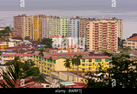 La ville de Panama, Panama - des immeubles à appartements de Santa Ana et quartier. Chorrillo Banque D'Images