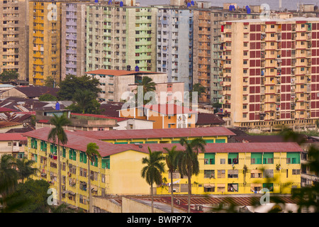 La ville de Panama, Panama - des immeubles à appartements de Santa Ana et quartier. Chorrillo Banque D'Images