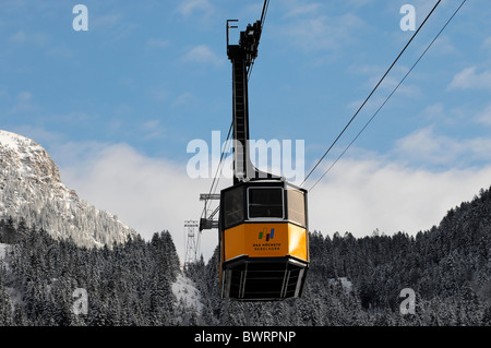 De la cabine téléphérique Nebelhorn Nebelhorn,, 2224m, Oberstdorf, Allgaeu, Bavaria, Germany, Europe Banque D'Images