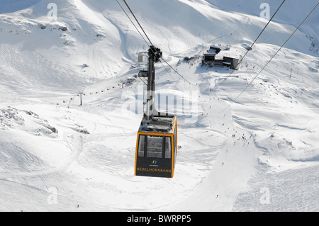 De la cabine téléphérique Nebelhorn Nebelhorn,, 2224m, Oberstdorf, Allgaeu, Bavaria, Germany, Europe Banque D'Images