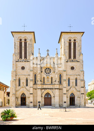 La Cathédrale San Fernando, San Antonio, TX Banque D'Images