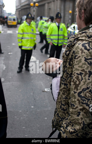 Manifestations du G20 2009 à Londres, Royaume-Uni Banque D'Images