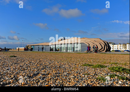 Le East Beach Cafe sur front de Littlehampton West Sussex Uk Banque D'Images