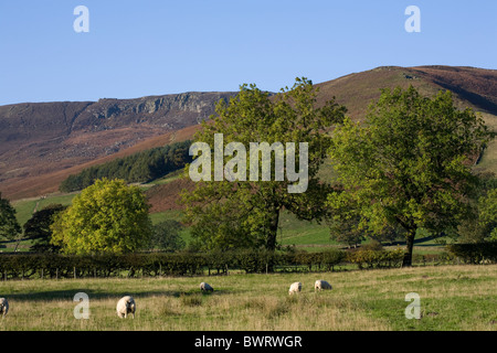 Le Nab et Nether Tor Kinder Scout bord sud Angleterre Derbyshire Peak District Edale Banque D'Images