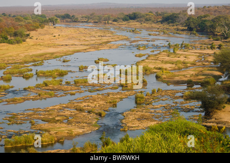 Olifants River Parc National Kruger en Afrique du Sud Banque D'Images