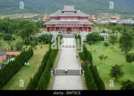 Au temple Chongsheng temple complexe, Dali, Yunnan, Chine Banque D'Images