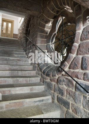 Cloître de la cathédrale de Chester en escalier Banque D'Images