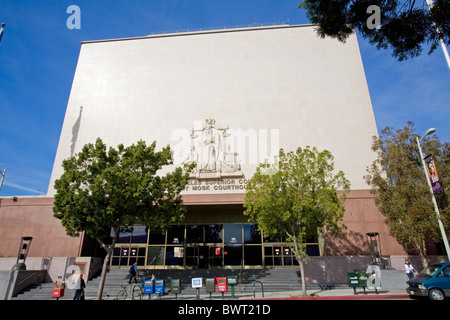 Stanley Mosk County Courthouse qui a traité ces procès célèbre le meurtre de Charles Manson le O. J. Simpson affaire de meurtre Banque D'Images