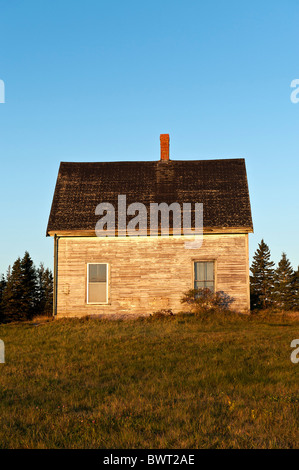 Maison abandonnée en mauvais état, Maine, USA Banque D'Images