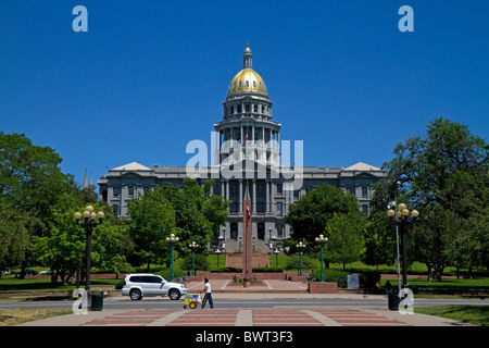 La Colorado State Capitol Building situé à Denver, Colorado, USA. Banque D'Images