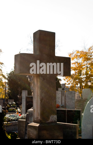 Sur l'cementary à Sun Banque D'Images