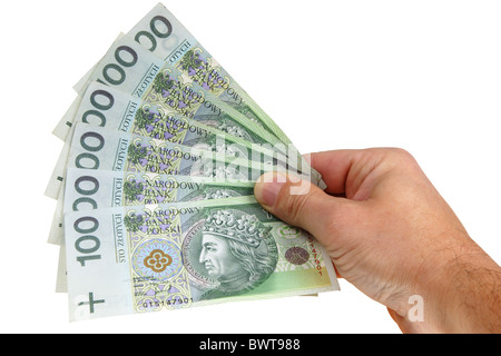 D'origine polonaise isolé sur fond blanc (avec chemin de détourage) Banque D'Images