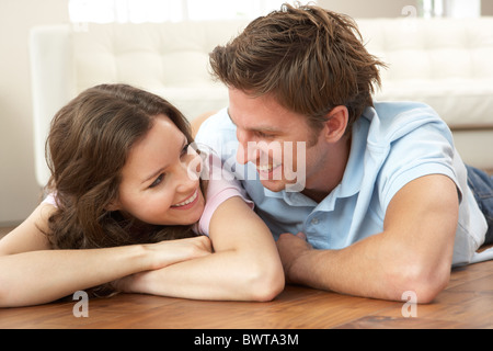 Libre ensemble, à la maison Banque D'Images