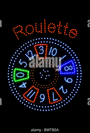 Lumières de roulette Banque D'Images