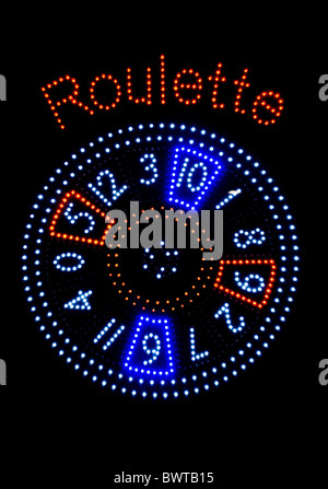 Lumières de roulette Banque D'Images