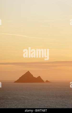 Inishtearaght, la plus occidentale des îles Blasket, comté de Kerry, Munster, Irlande. Banque D'Images