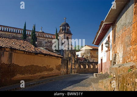 Mexique Amérique Centrale Amérique latine l'état de Michoacan Patzcuaro ville Amérique du Sud Février 2008 ancien monastère de S Banque D'Images