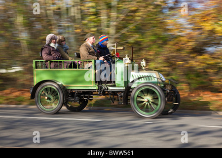 1904 De Dion Bouton, Wagonette Londres à Brighton Veteran Car Run 2010, UK Banque D'Images