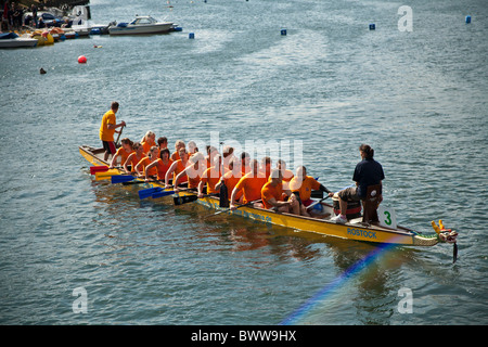 Dragon Boat Race 2008 Final à Warnemünde, Allemagne © Myrleen Pearson Banque D'Images