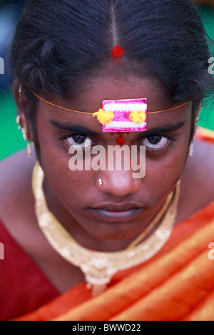 Cérémonie de mariage en Inde du sud de l'Andhra Pradesh Banque D'Images