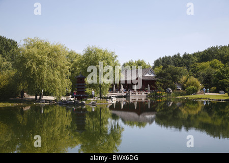 Berlin Marzahn Chinesischer Garten Jardin Chinois Banque D'Images