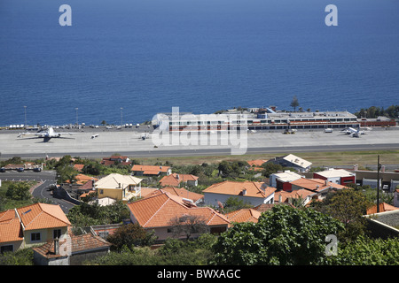 Portugal Madère Funchal Flughafen Banque D'Images