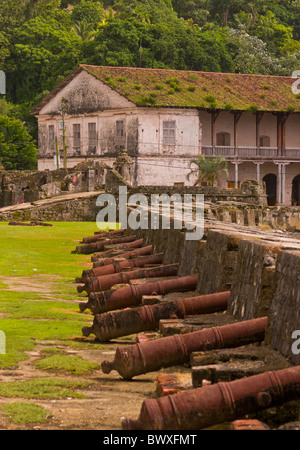 PORTOBELO, PANAMA - Fort de Jeronimo. Banque D'Images