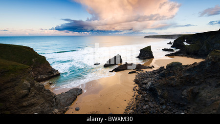 Bedruthan steps, Cornwall, UK Banque D'Images