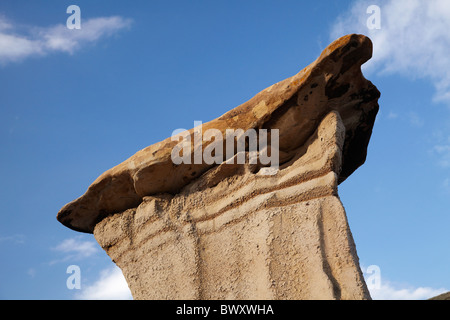 Hoodoos près de Drumheller, Alberta, Canada Banque D'Images