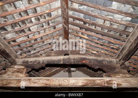 L'intérieur du pavillon, le Yunnan Caravane cheval musée culturel, Yunnanyi, Province du Yunnan, Chine Banque D'Images