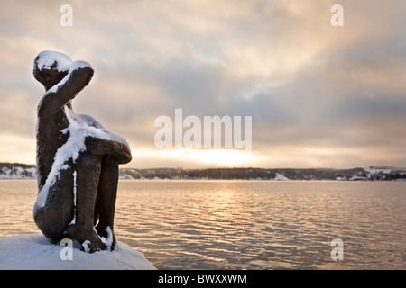 La Pucelle, Den havsfröken Mölnastrand, lilla, Lidingö (Suède) Banque D'Images