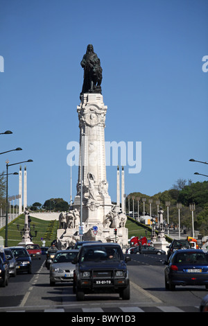 Portugal Lissabon Lisbonne Lisboa Praca do Marques de Pombal Banque D'Images